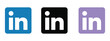 © Khoteza - LinkedIn logo variations, blue, white, and black social media brand symbols isolated for editorial use, business networking concepts, digital communication, and professional platform identification