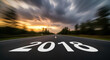 © Mst - Road to 2018 Conceptual Image Asphalt Leading Toward Horizon Success Future Direction Goals Perspective Ambition Motivation Transportation