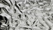© Arthur - monochrome liquid chrome texture ripples across a futuristic abstract metallic surface casting distorted reflections