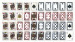© Tanir - Full Deck of Playing Cards Arranged in Grid - Standard 52 Card Set