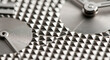 © Totok - Luxury Watch Detail: Textured Metal Surface Close-up