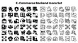 © Ube - E-Commerce backend icons set for online shopping technology