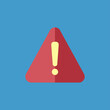© Gelas Kaca - Red Warning Triangle Exclamation Mark Sign