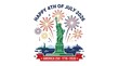 © TBJ - Happy 4th of july 2026 america 250th anniversary celebration with statue of liberty and fireworks vector illustration