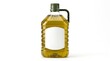 © kurnia - Large plastic bottle of virgin olive oil for cooking. Healthy organic oil container on a white background