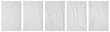 © Kwangmoozaa - Blank white crumpled and creased paper poster texture set isolated on white background