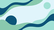 © Artify - Abstract wavy blue and green background with organic shapes and circles