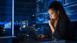 © Oleksandr - Brilliant woman solving critical problem during intense late night session