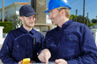 © auremar - electrician working on checking equipment outdoors