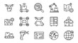 © Trimo - Modern logistics and delivery icons for supply chain management.