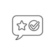 © yanti - Customer feedback speech bubble with star and checkmark icon