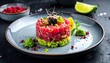 © Yvonne Bogdanski - Fisch Tartar mit Avocado und Wasabi