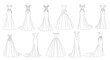 © Gilangaa - Variety of wedding dresses on display.
