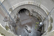 © passsy - view of machines in the mining shaft of the tunnel construction under the city