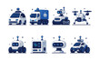 © 11ua - Collection of futuristic autonomous robots and vehicles for delivery and transport