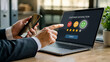© Pakpong - Customer satisfaction survey, rating, feedback, review, business, technology, digital interface