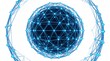 © Liaqat - Futuristic digital network sphere with interconnected nodes and lines symbolizing global connectivity
