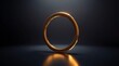 © WRONESIDED - Elegant Floating Steel Rings with Dramatic Shadows and High-End 3D Render Aesthetics