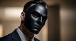 © Yaqeen - Mysterious Man in Black Mask Wearing a Suit, Intriguing and Secretive Portrait