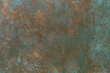 © frozen.Std - Old weathered bronze metal sheet with detailed copper corrosion patina texture