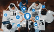 © InfiniteFlow - A dynamic team collaborates around technology, focusing on artificial intelligence and digital strategies, showcasing interaction and innovative solutions for future challenges. Amity