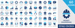 © Nagma - Prompt engineering solid icon set with machine learning, , connectivity, interaction, optimization, intelligence, education, generate, and ai productivity symbols.