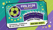 © Yunita - Stylized vector icon of a football match ticket with soccer ball