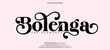 © Font_Hub - Bolenga Minimal luxury font alphabet logo. Typography beauty fashion elegant minimalist serif italic fonts decorative wedding vintage retro logos. vector illustration