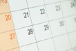 © Hasib - Closeup of calender . concept of meeting, business, schedule organizer.