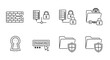 © AINI - Secure icons illustrate various online safety and protection concepts.