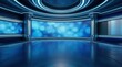 © Paul - Professional virtual broadcast studio environment for television and news slides