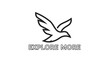 © Bejo - Minimalist bird logo with explore more text.