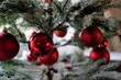 © Jorge Moro - Beautiful deep red Christmas Holiday ornaments in a upper class private home