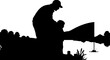 © Max - Silhouette of a father and child fishing together by a lake, illustrating a peaceful bonding moment and the joy of teaching outdoor skills.