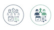 © Saif - Task management and team progress tracking vector icon set featuring calendar checkmarks and milestone monitoring for efficient project workflow optimization