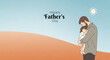 © sanaullah - Father's Day Tribute Typography Design