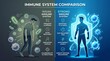 © Ceri - Immune System Comparison Healthy vs Unhealthy.
