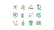 © Hajar Aswad - Illustrative icons depicting mosquito prevention measures