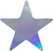 © Kwangmoozaa - Holographic star sticker with iridescent foil texture isolated on white background