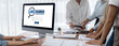 © InfiniteFlow - Online job search on brisk website for worker to search for job opportunities on the recruitment internet network