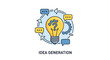 © infah - Idea Generation Concept with Light Bulb and Question Mark Icon
