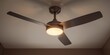© The 2R Artificiality - Home decor ceiling fan featuring three sleek blades and built in lighting for a modern energy efficient look