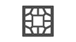 © Pisang - Geometric Lattice Window Frame Abstract Pattern
