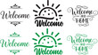 © Tanver - Welcome home decor sign designs customizable welcome wall art