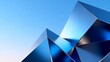 © 绾青丝 绾 - Blue geometric metallic shapes