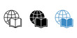 © Creative Tania - Globe with open book educational symbols  in white background