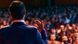 © Khawla - Professional Speaker Delivering Presentation at Business Conference Event. Speaker at Business Conference and Presentation.