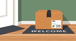 © Ligan - A package on a welcome mat
