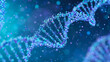 © Abdur - A futuristic 3D rendering of DNA double helix molecule structure. Perfect for themes of genetic engineering, biochemistry research, medical biotechnology, microbiology, and scientific analysis