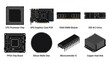 © Muhammad Afrizal - High Resolution 8 Semiconductor Chip Items Asset Collection